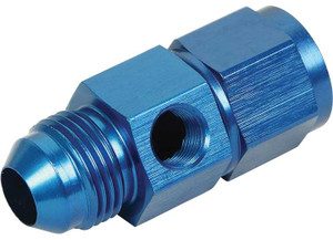 Big End Performance - 6 Female To 6 Male 1/8in Npt Port Blue Gauge Adapter - 12661