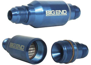 Big End Performance - 6an Blue Billet In Line Fuel Filter - 12960