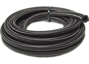 Big End Performance - 6an To 20 Ft Black Nylon Braided Hose - 13621