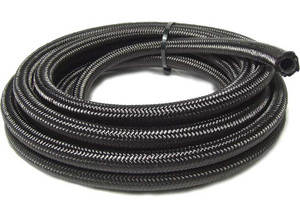 Big End Performance - 8an To 20ft Black Nylon Lightweight Braided Hose - 13821