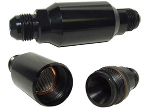 Big End Performance - 8an Black Billet Inline Street Filter - 14980