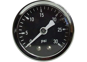 Big End Performance - Dry Black Face Pressure Gauge 030 Psi - 15027