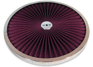Big End Performance - 14in Chrome Trim Big Flow Air Cleaner Top - 70515