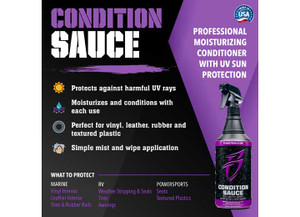 Bling Sauce - Condition Sauce 20 Oz Spray Bottle Interior Uv Protectant Conditioner And Moisturizer - CS0020