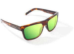 Bajio Sunglasses - Hopedale Green Mirror Glass Brown Tort Gloss - HOP111102