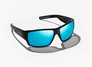 Bajio Sunglasses - Vega Blue Mirror Glass Black Matte - VEG220011