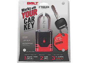 Bolt Lock - (clamshell)toyota Vehicles Padlock (not Compatiable With Toyota Emergency Keys) - 7023539