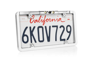 Boyo - Ultra Slim Fullframe License Plate Backup Camera W/trajectory Park Lines & Led - VTL275LTJ