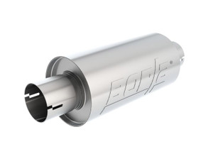 Borla Exhaust - Muffler Borla Stype 2.5in In/out 10inx5india. Rd W/notch - 400497