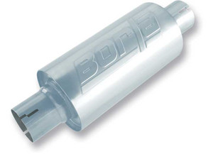 Borla Exhaust - Muffler Stype 2.5in In/out 10in X5in Dia. Rd W/o Notch - 40842S