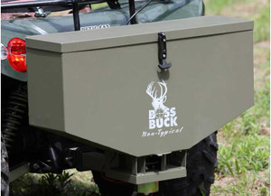 Boss Buck - 80lb Seeder/spreader W/4prong Tailgate Adapter & Receiver & Push Button/remove Set - BB-1.80