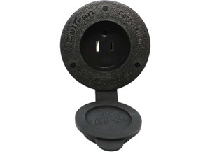 Battery Tender - Marine Ac Power Flanged Port Inlet Plug And Receptacle Combo - 024-0004-BK