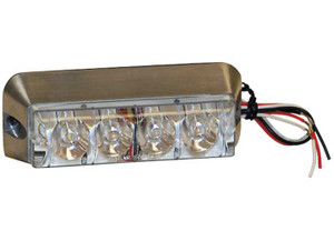 Buyers - Lightstrobe47/8in Rect4 Led Clear - 8891006