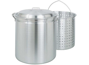 Bayou Classic - 42qt Aluminum Stockpot With Basket - 4042