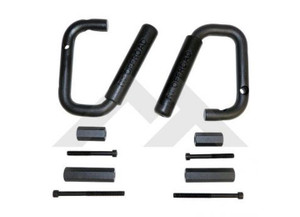Crown Automotive - Black Powder Coated Steel Front Grab Handle Set For 20072018 Jeep Jk Wrangler - RT27049