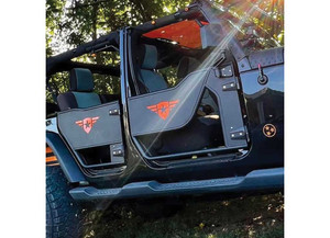 Combat Off Road - 18c Wrangler Jl/jlu Mission Doors  Rear Pairs Black - 25-1049
