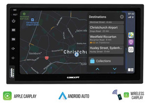 Concept - 7 In Hd Wireless In Dash Digital Media Receiver W/ Apple Carplay & Android Auto - DL-70