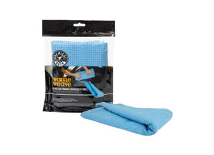 Chemical Guys - Waffle Weave Glass And Window Microfiber Towel Blue 24 X 16 - MIC708