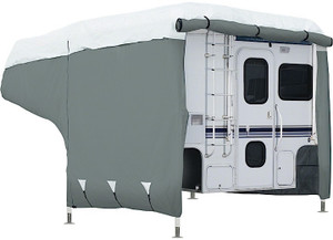 Classic Accessories - Deluxe Camper Cover Gry/wht  Mdl1  Ea - 80-036-143101-00