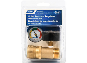 Camco - Brass Water Pressure Regulator With Gauge Llc - 40064