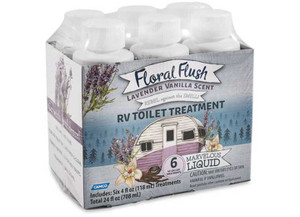 Camco - Floral Flush Lavender Vanilla Singles 64oz Bottles - 41480