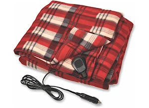 Camco - Heated Blanket 12volt 59in X 43in Red/black Plaid - 42804