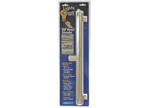 Camco - Lights Out Vent Shade Retractable  Cream - 42913