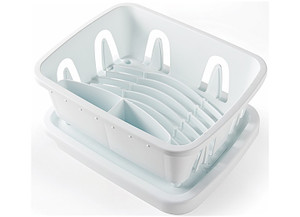 Camco - Mini Dish Drainer & Tray White - 43511