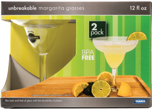 Camco - Margarita Glass 12 Oz 2 Pk Bpa Free - 43902