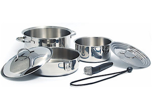 Camco - Ss Cookware 7 Pc Nesting Set (camco) - 43920