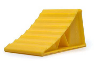Camco - Wheel Chock Yellow Fits Tires Up To 26in - 44412