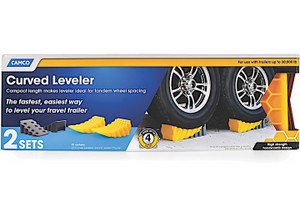 Camco - Curved Leveler And Wheel Chock 2/pack - 44425