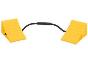 Camco - Wheel Chock Double W/rope Yellow (e/f) - 44470