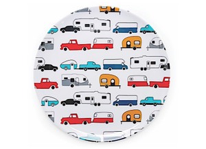 Camco - Life Is Better At The Campsite Dinner Plate Rv Pattern Life Is Better At The Campsite Logo - 53224
