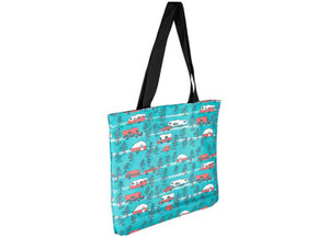 Camco - Libatc Tote Bag Rv Sketch Pattern On Teal - 53269