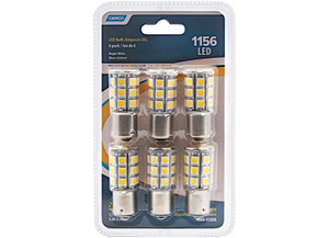 Camco - Led  1156/1141/1073/93 (ba15s) 27led 285lmbrightwhit(6pk) - 54607