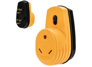 Camco - Powergrip  Twoplug 15amp To Single 30amp Receptacle (e) - 55225