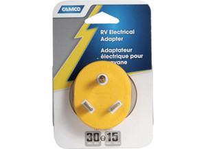 Camco - 30m/15f Amp Powergrip Adapter 125v/1875w Csa - 55233