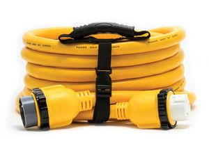 Camco - Powergrip Marine  Cord 25ft 50amlocking/50aflocking Yellow/black - 55621