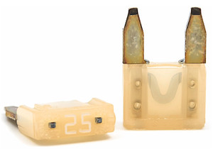 Camco - Fuse 25 Amp Mini Blade Clear 2 Pack Ul - 65151