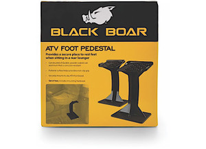 Camco - Black Boar  Atv Foot Pedestal Pair - 66017