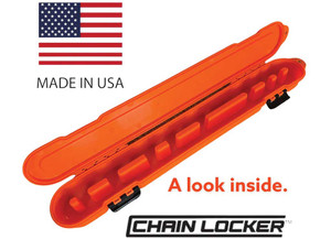 Chainlocker - Original Chain Locker Chainsaw Chain Storage Single Row Fits Up To 20in Orange - 2102