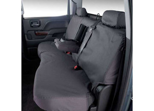 Covercraft - 22c Tundra Polycotton Seatsaver Custom Second Row Seat Covers Charcoal - SS8542PCCH