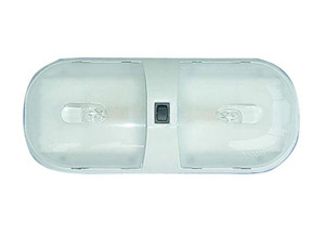 Creative Group - Double Ceiling Light Polycarbonate Lens W/switch - CMD-001-902XPB