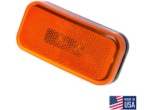 Creative Group - Clearance Light Rectangular W/rounded Corner Amber Black Base Led - CMD-003-58LB