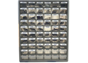 Creative Group - Key Cabinet W/60 Drawers W/5 Pieces Of All 50 Gld Keys Number 301 Thru 350 - KEY-GLCABINET-5K