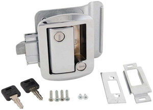 Creative Group - Standard Towable Entry Door Lock Chrome 2 Lock Keyed Alike Set - TTL-43610-PC-2PK