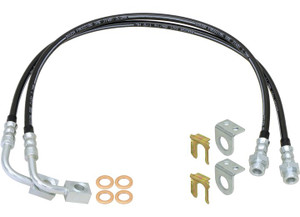 Rock Jock - 0718 Wrangler Jk Rear Brake Hose Kit - CE-9807RBLK