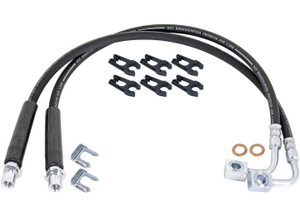 Rock Jock - 20c Gladiator Jt Extended Rear Braided Brake Hose Kit - RJ-156400-101