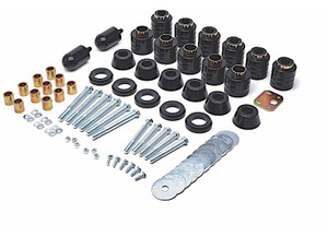 Daystar - 9706 Wrangler Body Lift Kit 1in(replaces Factory Mounts Incl Hardware & Radiator Core Supports) - KJ04508BK
